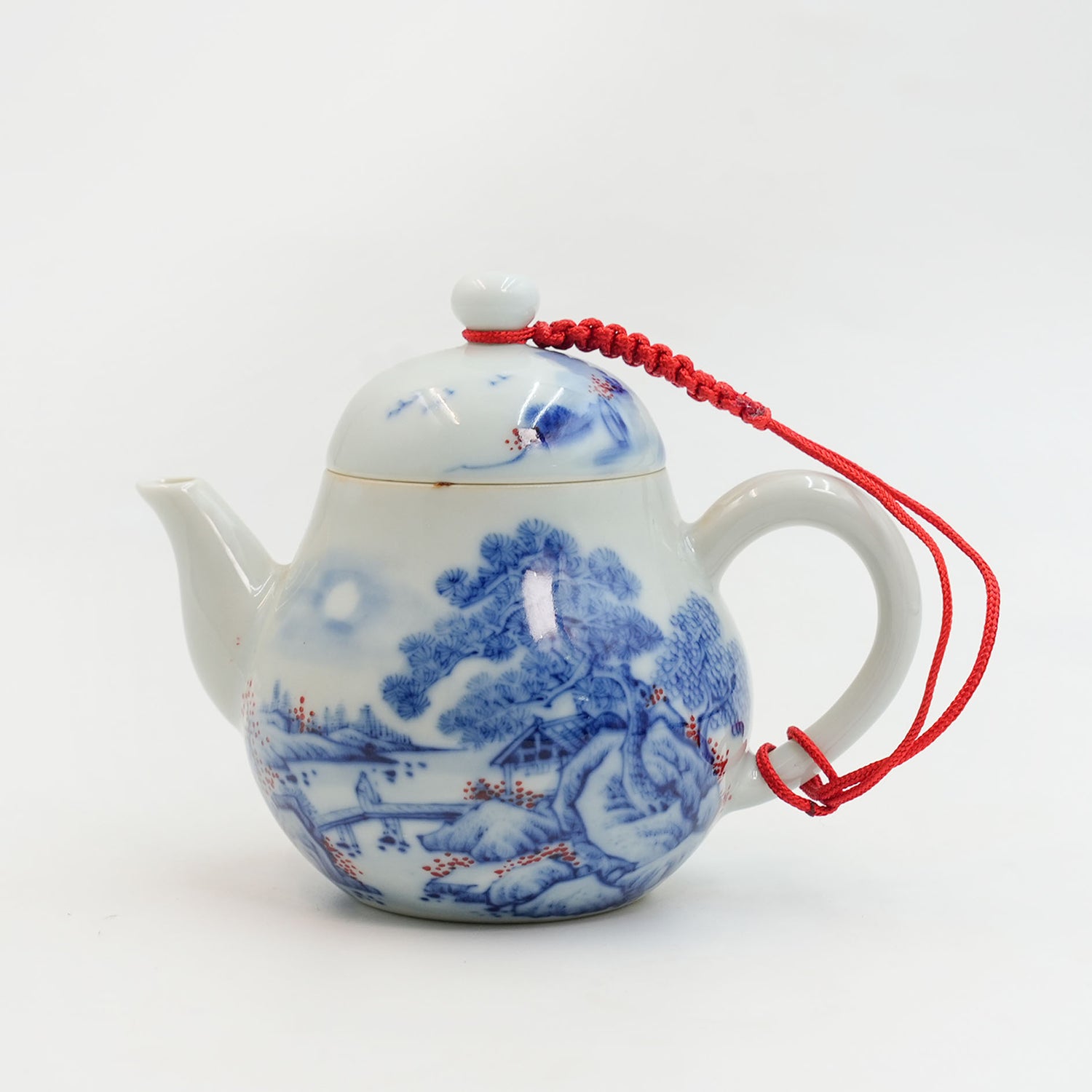 Jingdezhen Blue & White Porcelain Teapot – Hand-Painted – Only One in Stock (140ml)