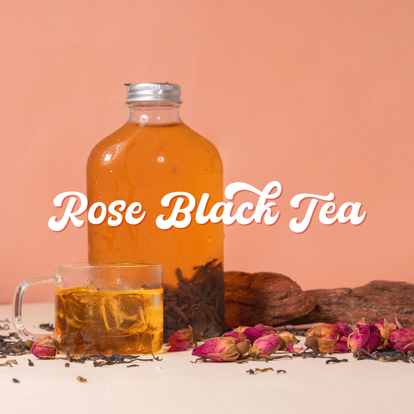 Sweet, Smooth Rose Yunnan Black Tea | Traditional 3-Scent Rose Black Tea with Delicate Rose Floral Aroma | 1600m Fengqing Mountain High Fermentation Rose Black Tea | 3.5oz (100g) For Morning