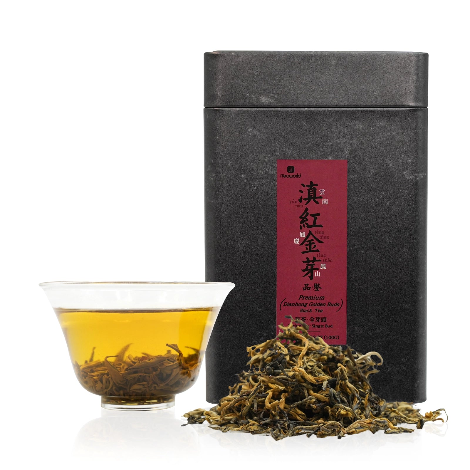 2024 Dian Hong Golden Buds Black Tea  All-Bud Tea from Fengqing, Yunnan. Crafted by a Heritage Tea Master