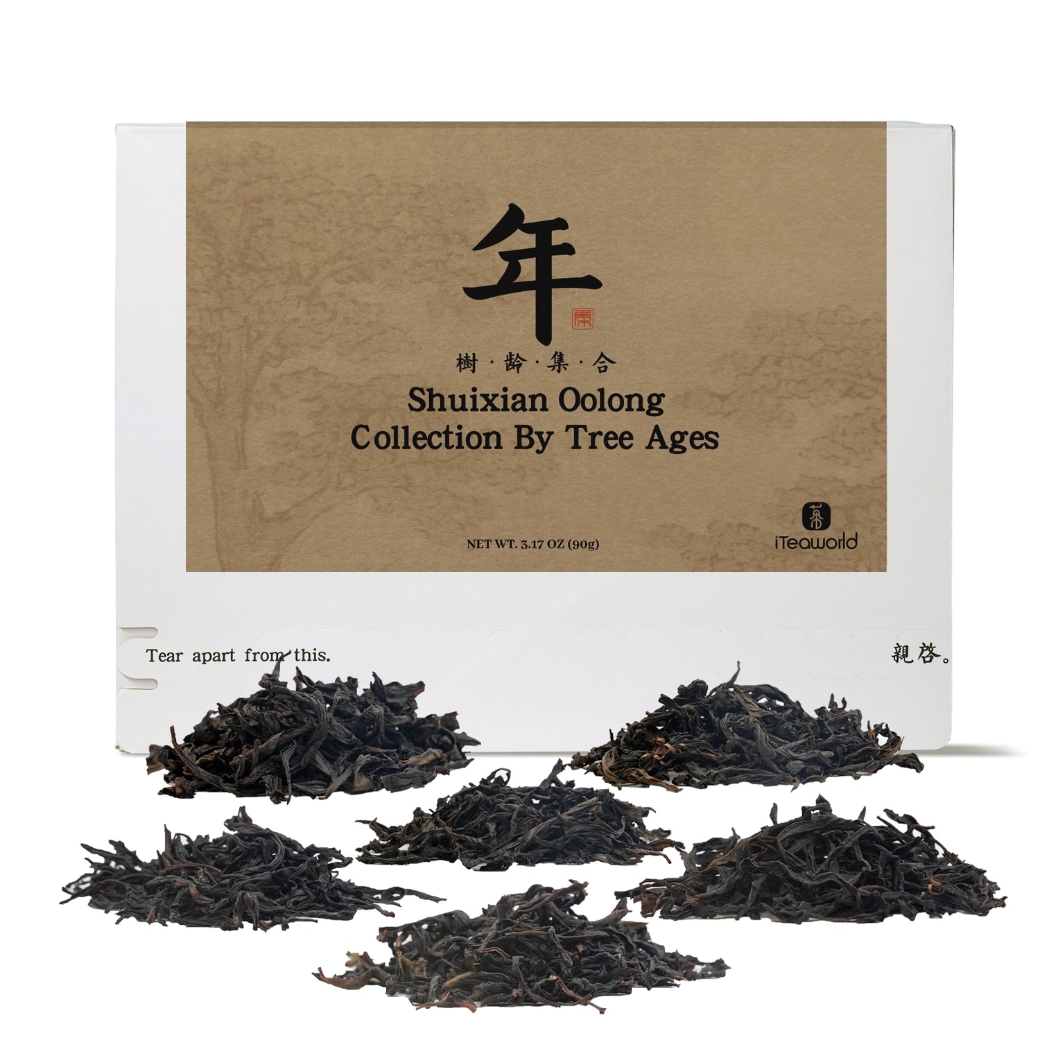 Chinese Oolong Tea Comparison Set: 6 Tree-Aged Blends (Fenghuang & Wuyi Shui Xian)