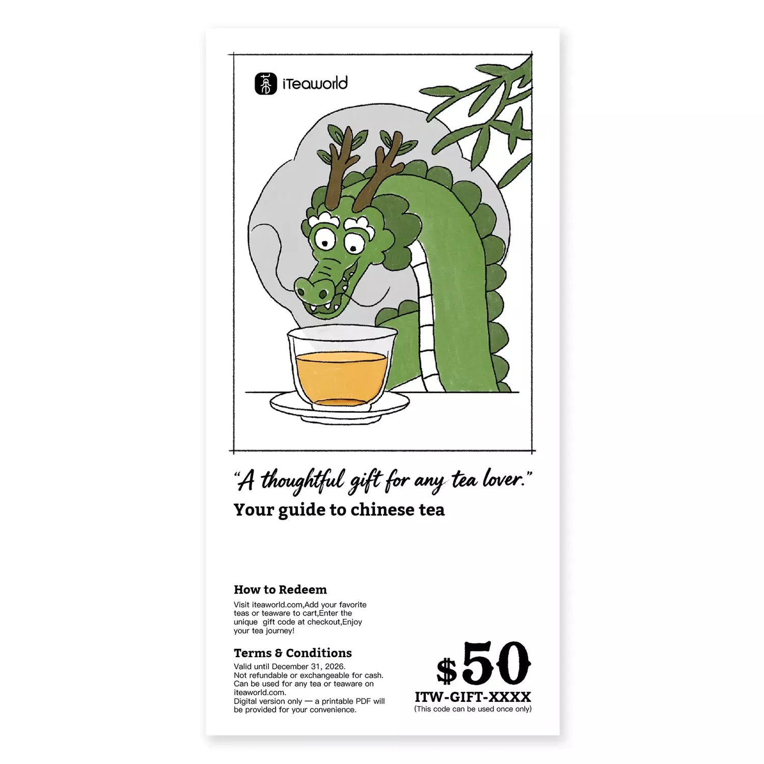 Подарочная карта iTeaworld