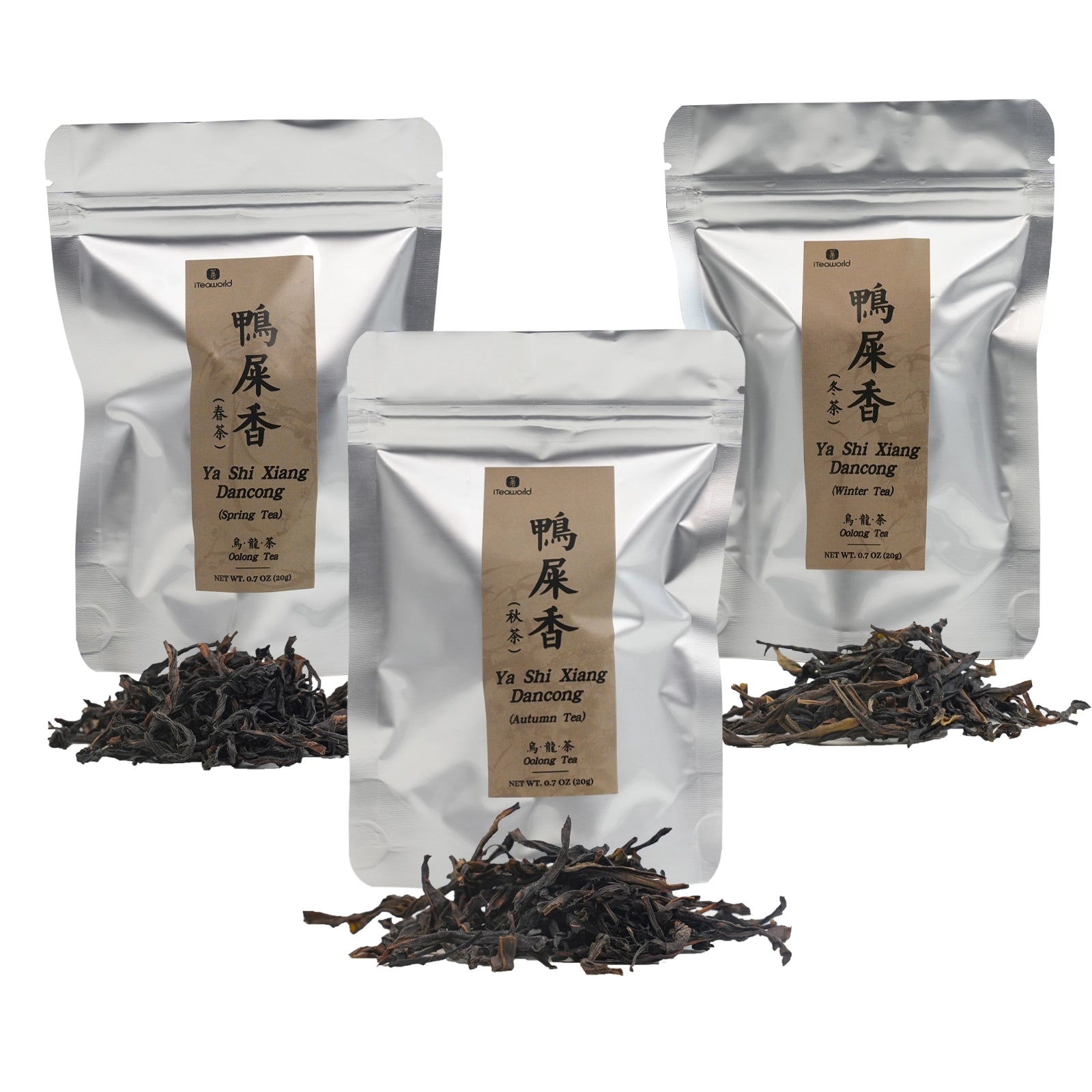 Ya Shi Xiang Dan Cong Oolong Collection by Different Seasons（Spring，Autumn，Winter),Chaozhou City,Guangdong,2024,Medium oxidation (40-50%)