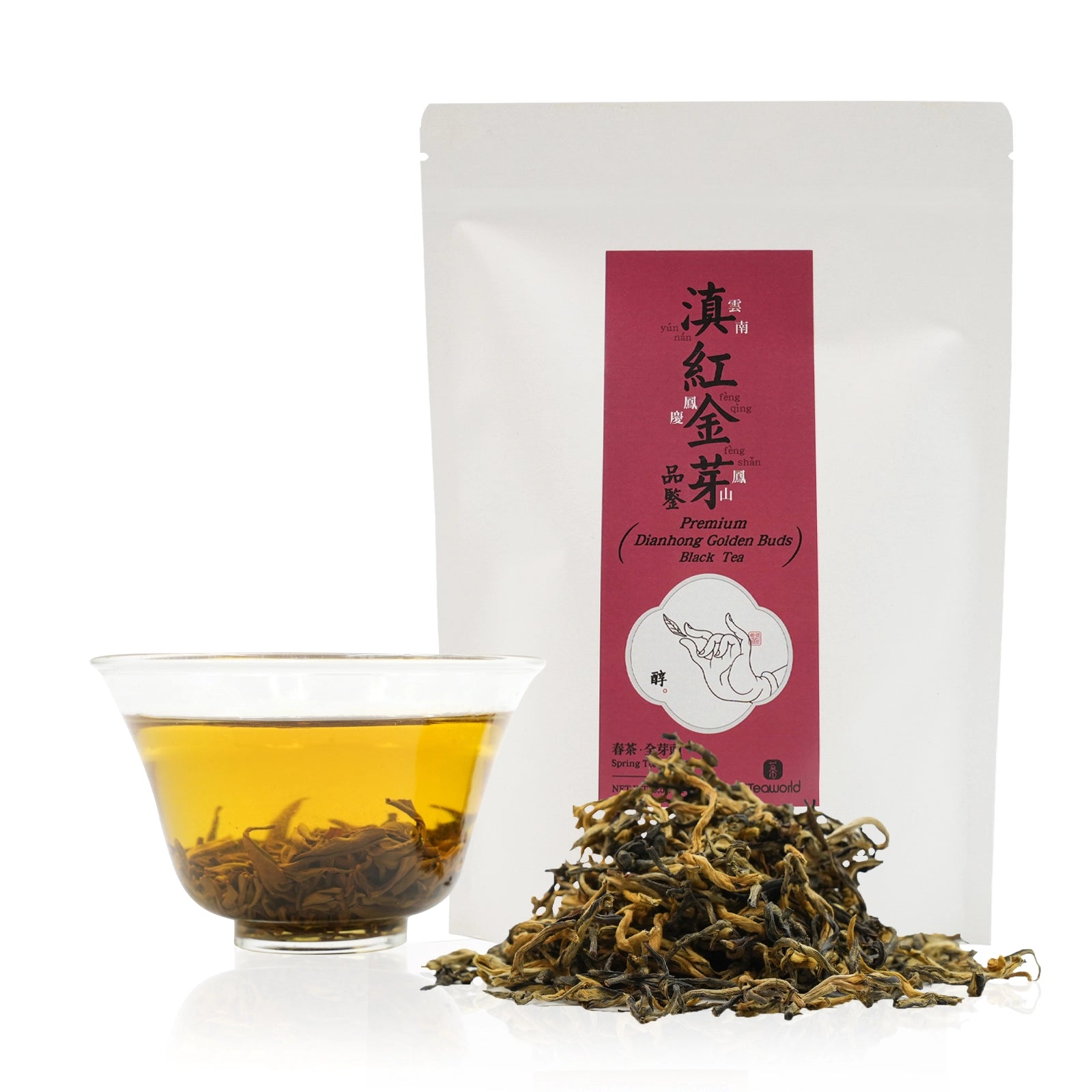 2024 Dian Hong Golden Buds Black Tea  All-Bud Tea from Fengqing, Yunnan. Crafted by a Heritage Tea Master