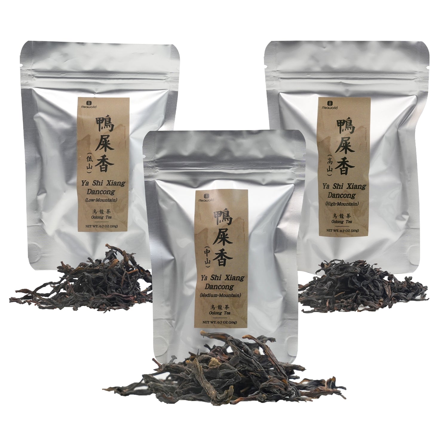 Ya Shi Xiang Oolong Comparison Set: Low to High Mountain