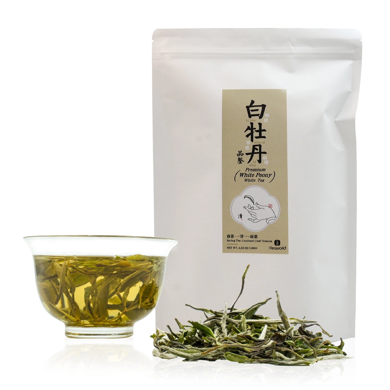 2024 White Peony White Tea  First Grade Spring Tea, One Bud One Leaf, Fuding, Fujian. Sun-Dried for Long-Term Aging