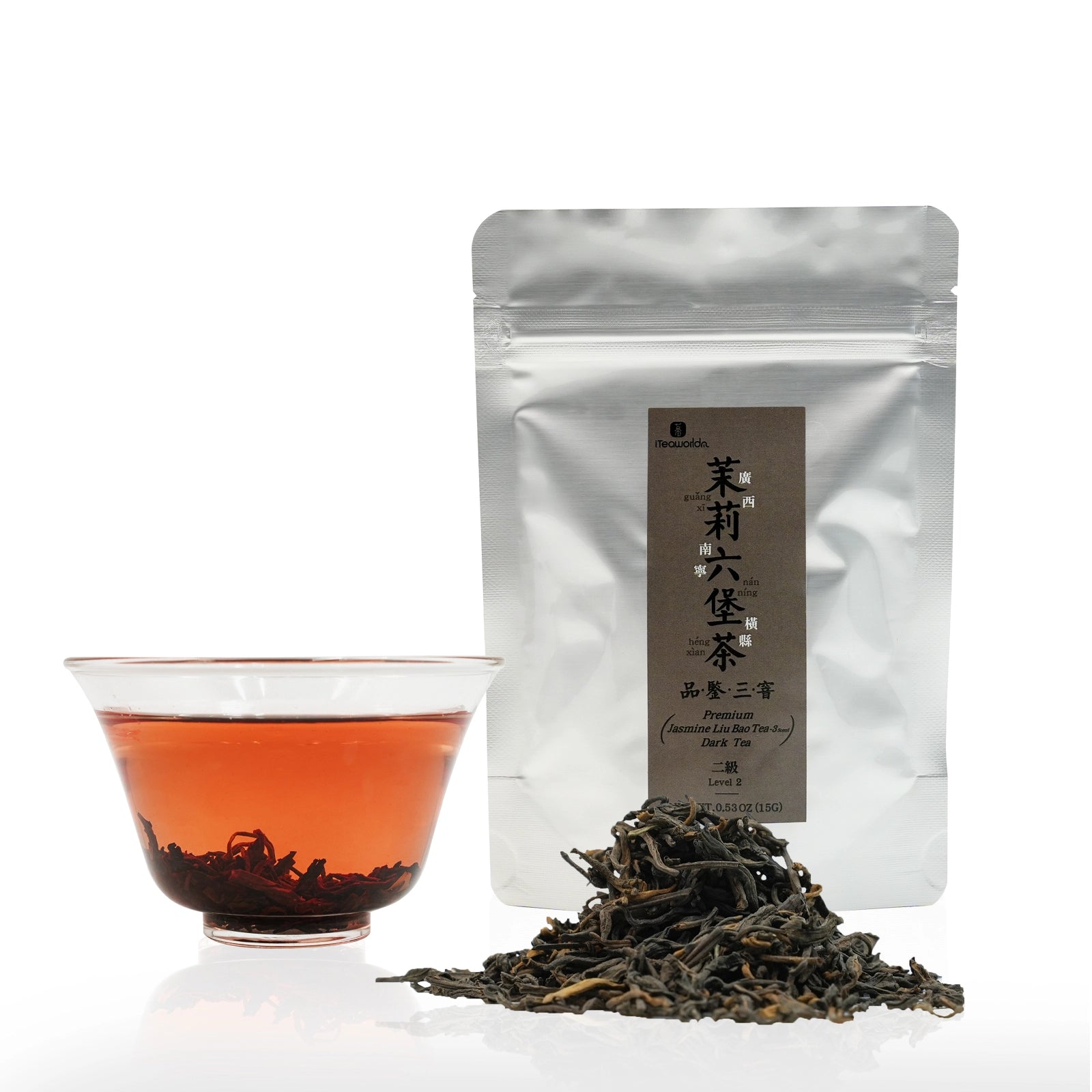 2024 Jasmine Liu Bao Black Tea  Triple-Scented Liu Bao Black Tea, Aids Digestion, Hengxian, Guangxi.