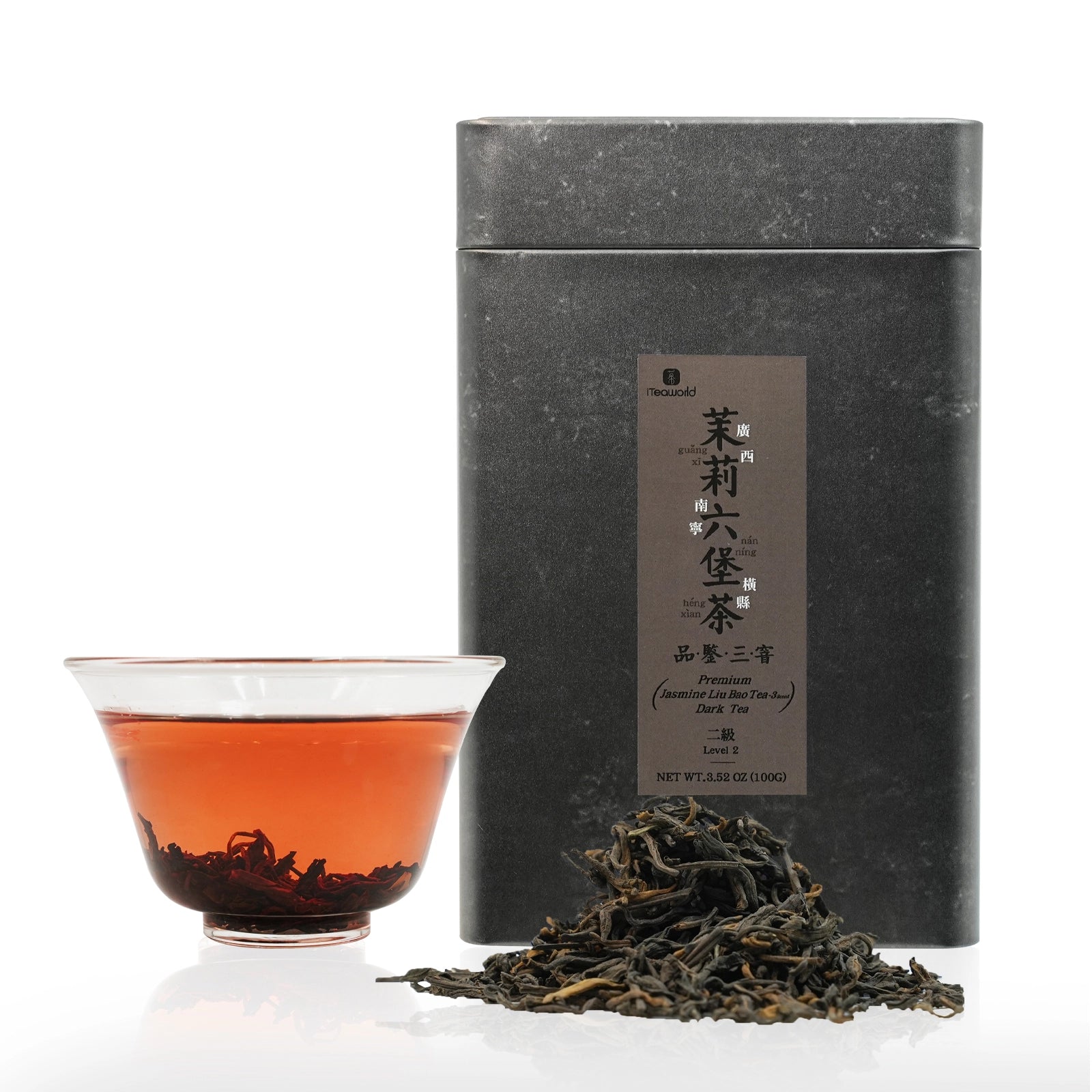 2024 Jasmine Liu Bao Dark Tea  Triple-Scented Liu Bao Dark Tea, Aids Digestion, Hengxian, Guangxi.