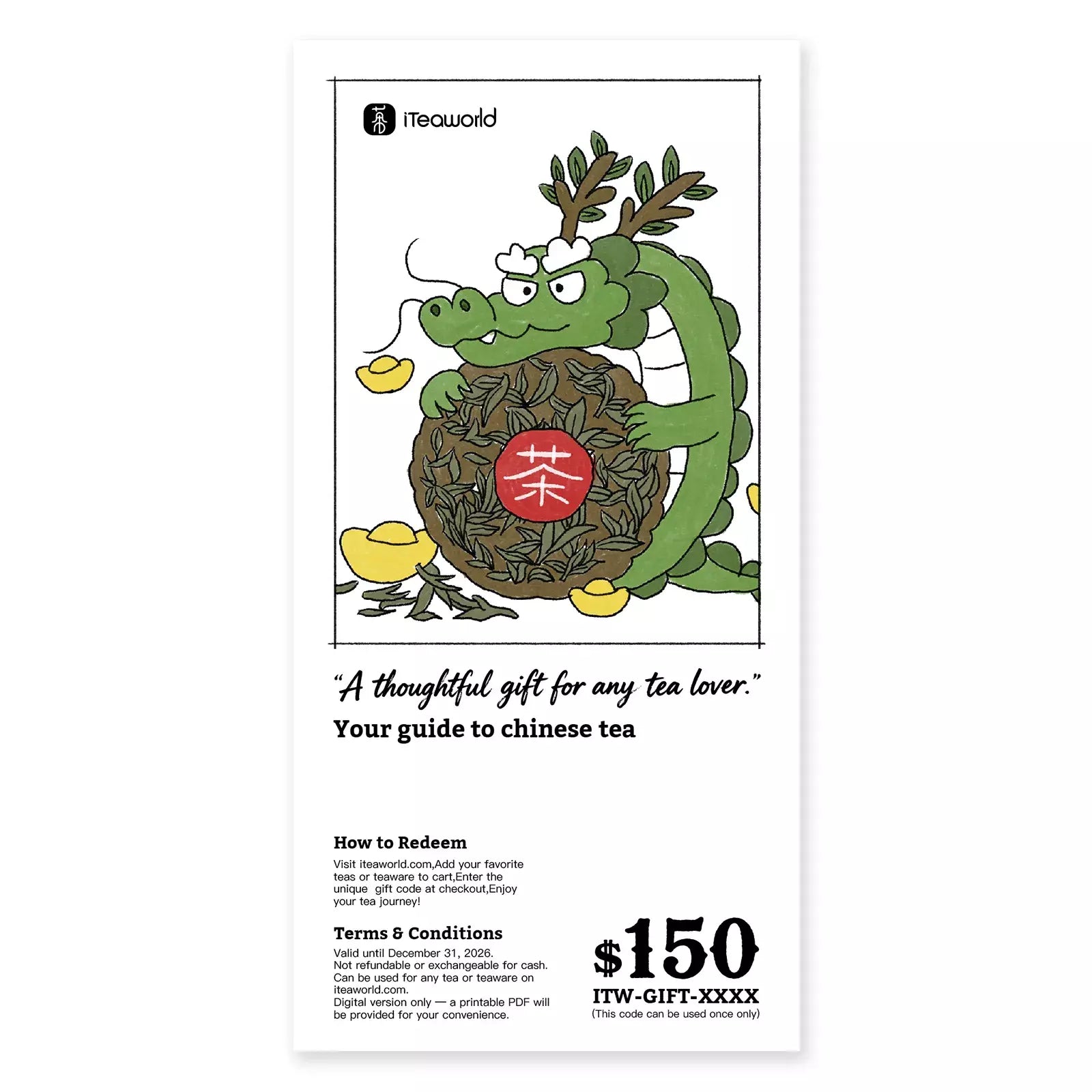 rare tea gift card TeaJTea's J Tea Available for $25 Tea of the Month Club