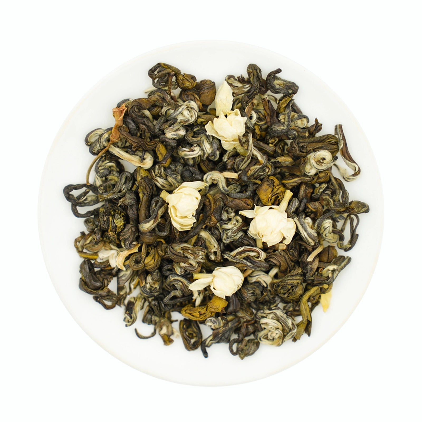 Jasmine Bi Luo Chun | Traditional 3-Scent Jasmine Green Tea (One Bud with Two Leaves) – Subtle Floral Aroma, Mild Flavor, Handpicked from 2000m High Mountains in Heng County, Guangxi | Summer Harvest June 2024 | 3.5oz (100g) For Afternoon