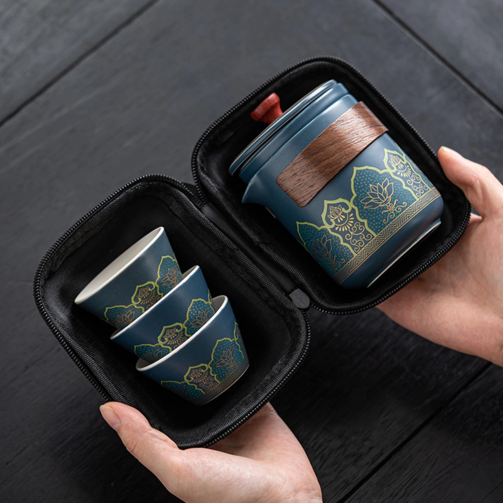 Classic Travel Quick-Brew Tea Set -Perfect for Gongfu Tea Beginners wi