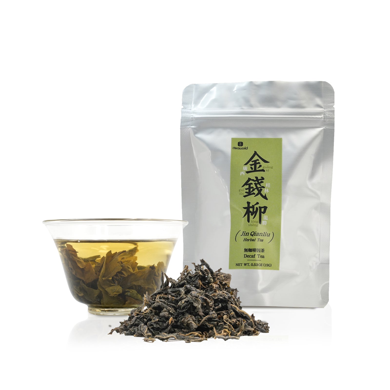 100G Jin Qian Liu Herbal Tea Decaf Tea Sweet And Smooth With A Unique Herbal And Mushroom Aroma Thick, Resealable Aluminum Foil Pack Lightproof And Moisture-proof Lower Blood Sugar, Pressure And Lipids 2024 Spring Tea