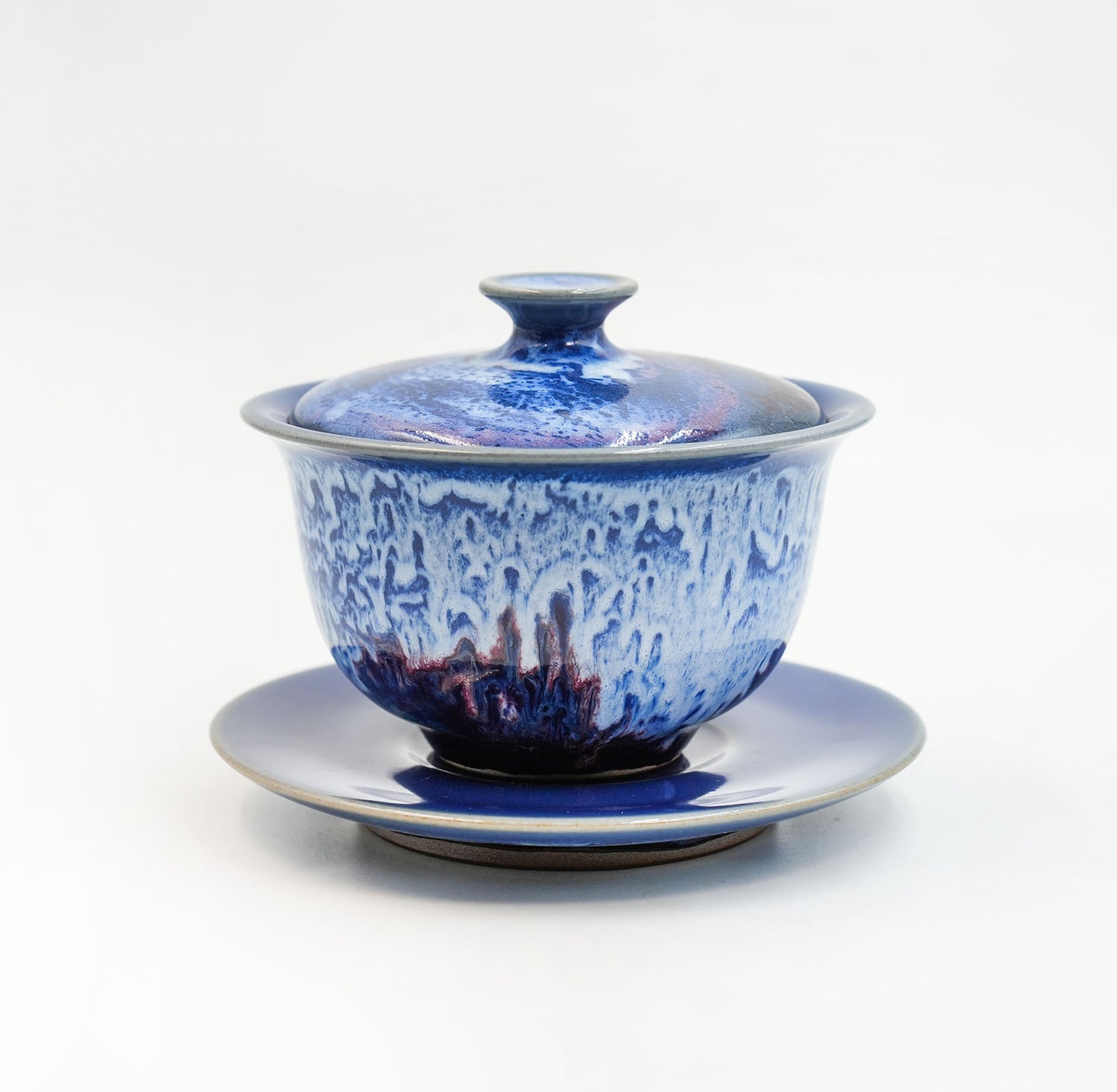 Handmade Jun ware Gaiwan--Galaxy glaze-150ml