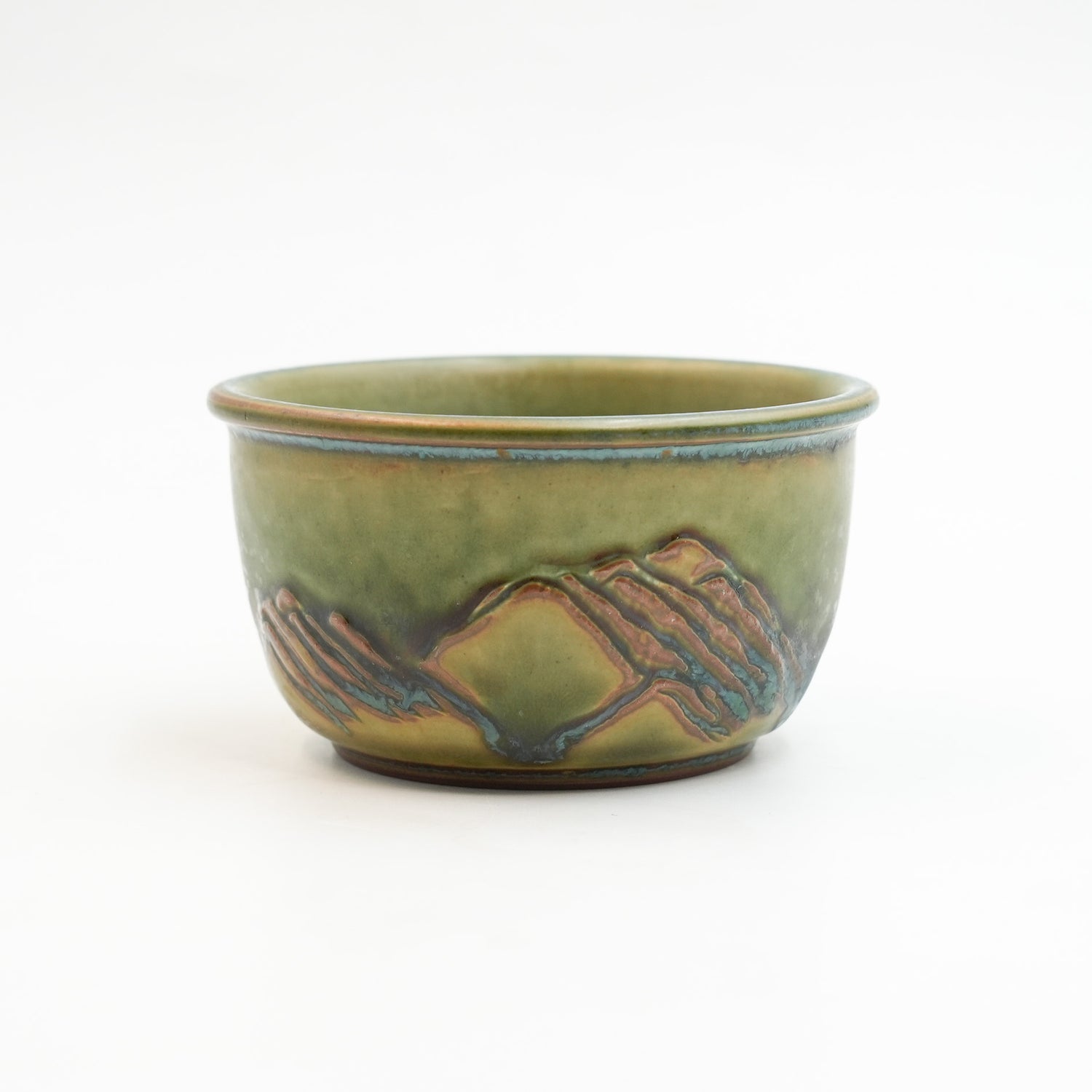 Jun ware tea cup-hand carved Qingshan master cup-100ml