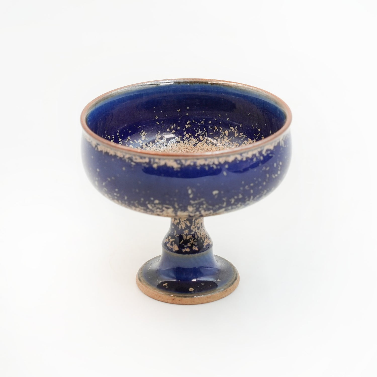 Jun porcelain tea cup-starry blue goblet handmade-60ml