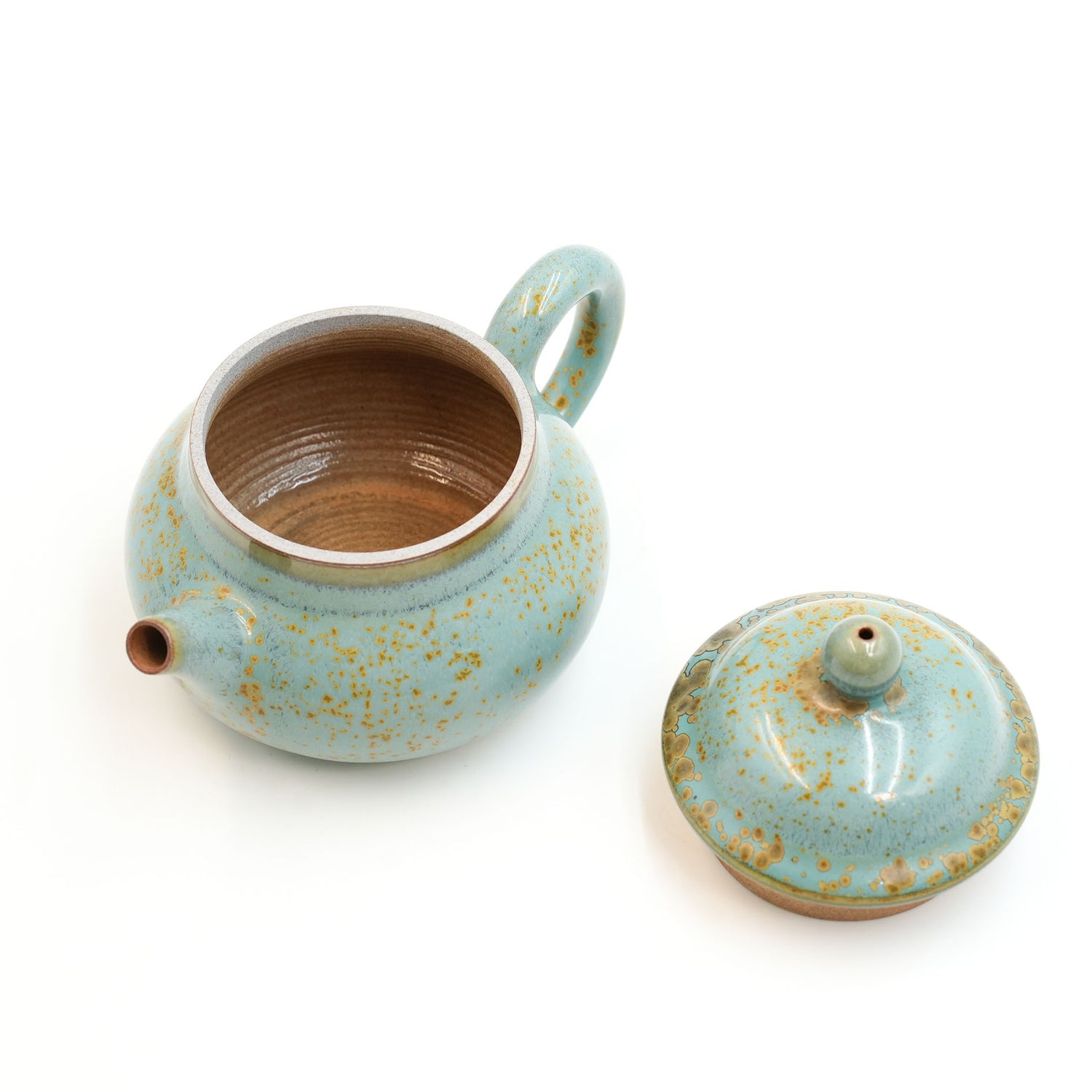 Handmade Jun Ware – Turquoise Simple Chinese Teapot-185ml