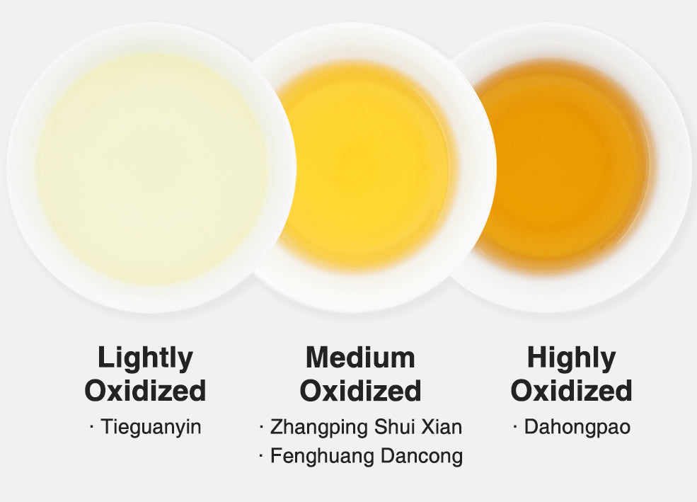 oolong tea sampler oxdized