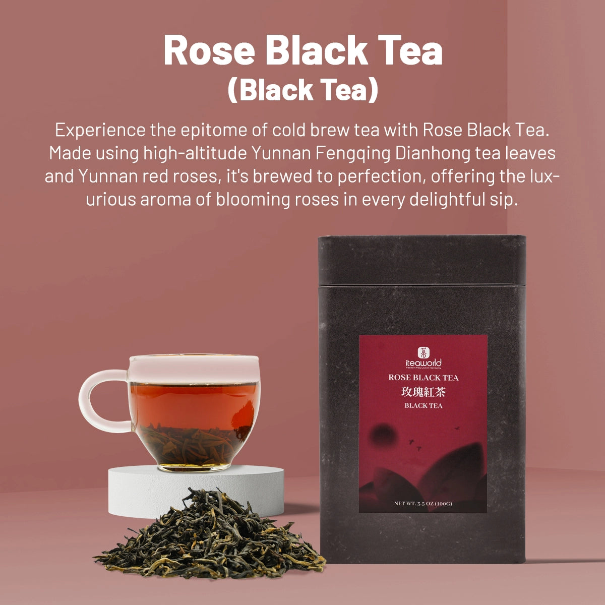 Rose Black Tea 3-Scent 100g