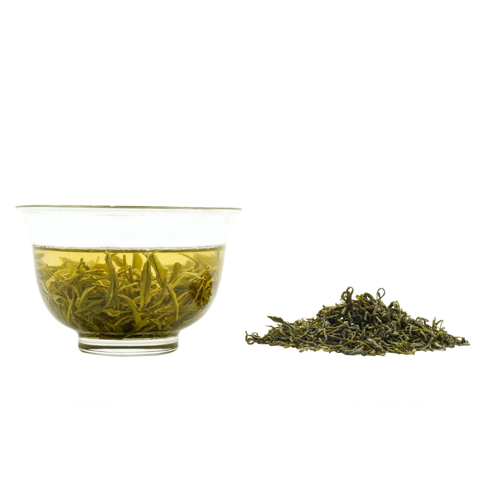 Premium Bi Luo Chun Chinese Green Tea (One bud with one leaves) – Subtle Orchid Aroma, Smooth & Sweet, Harvested from 1200m High Mountains in West Dongting, Suzhou | Spring 2024 | 3.5oz (100g) For Morning