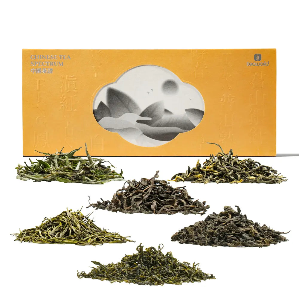 Chinese Tea Gift Set – 6 Varieties: Green, Puerh, Oolong & More