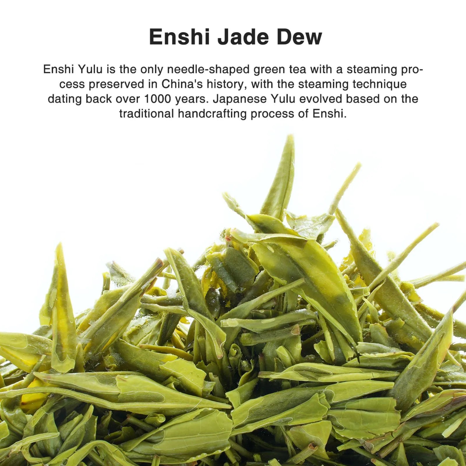 Jade Dew (En Shi Yu Lu) Chinese Green Tea (One bud with one leaves) – Rich & Refreshing with Seaweed Aroma, 1400m High Mountain Tea from Baiyan Village, Hubei | Spring Harvest April 2024 | 3.5oz (100g) | The Only Steamed Green Tea For Morning