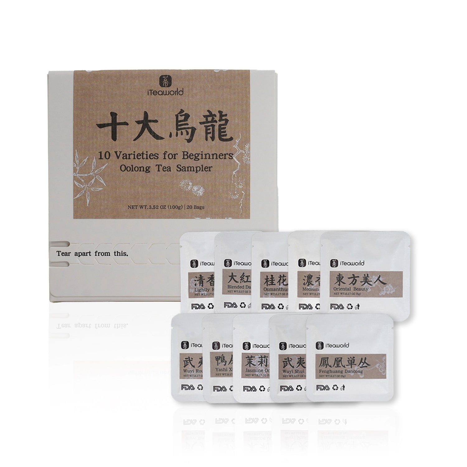 Oolong Teas Collection – Top 10 Classic for Beginners 100g