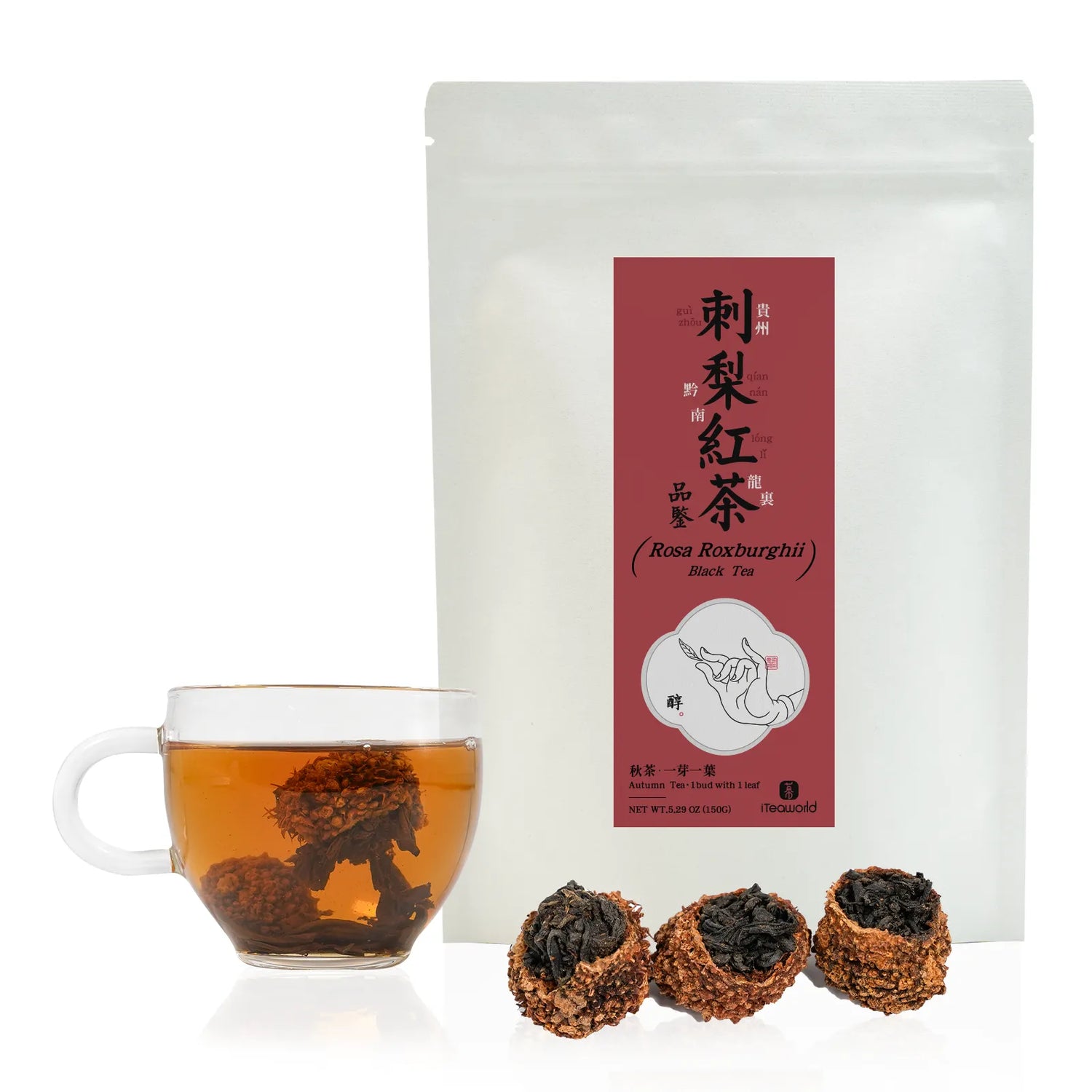 Premium Rosa Roxburghii Fruit Black Tea – 150g