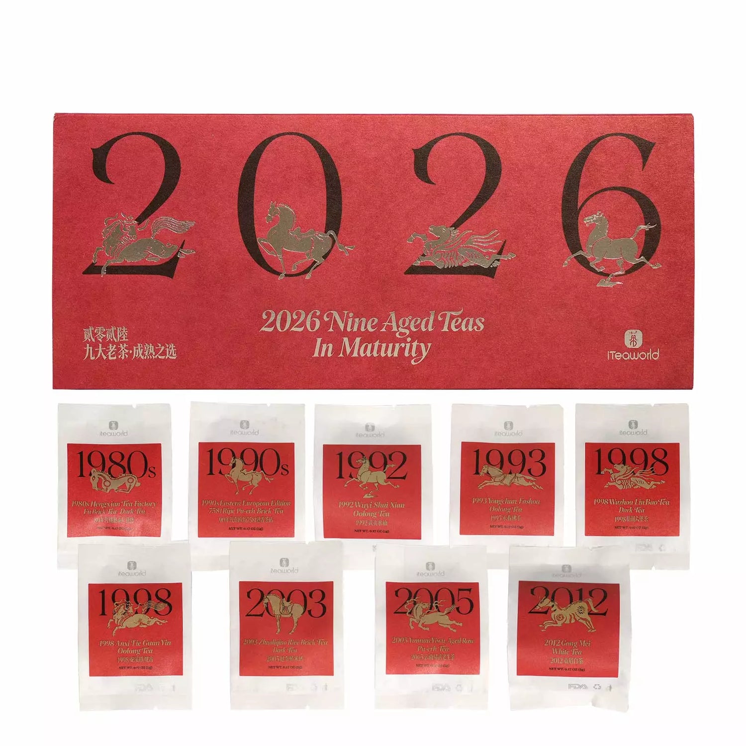 Aged Chinese Tea Collection: 2026 Year of the Horse Special