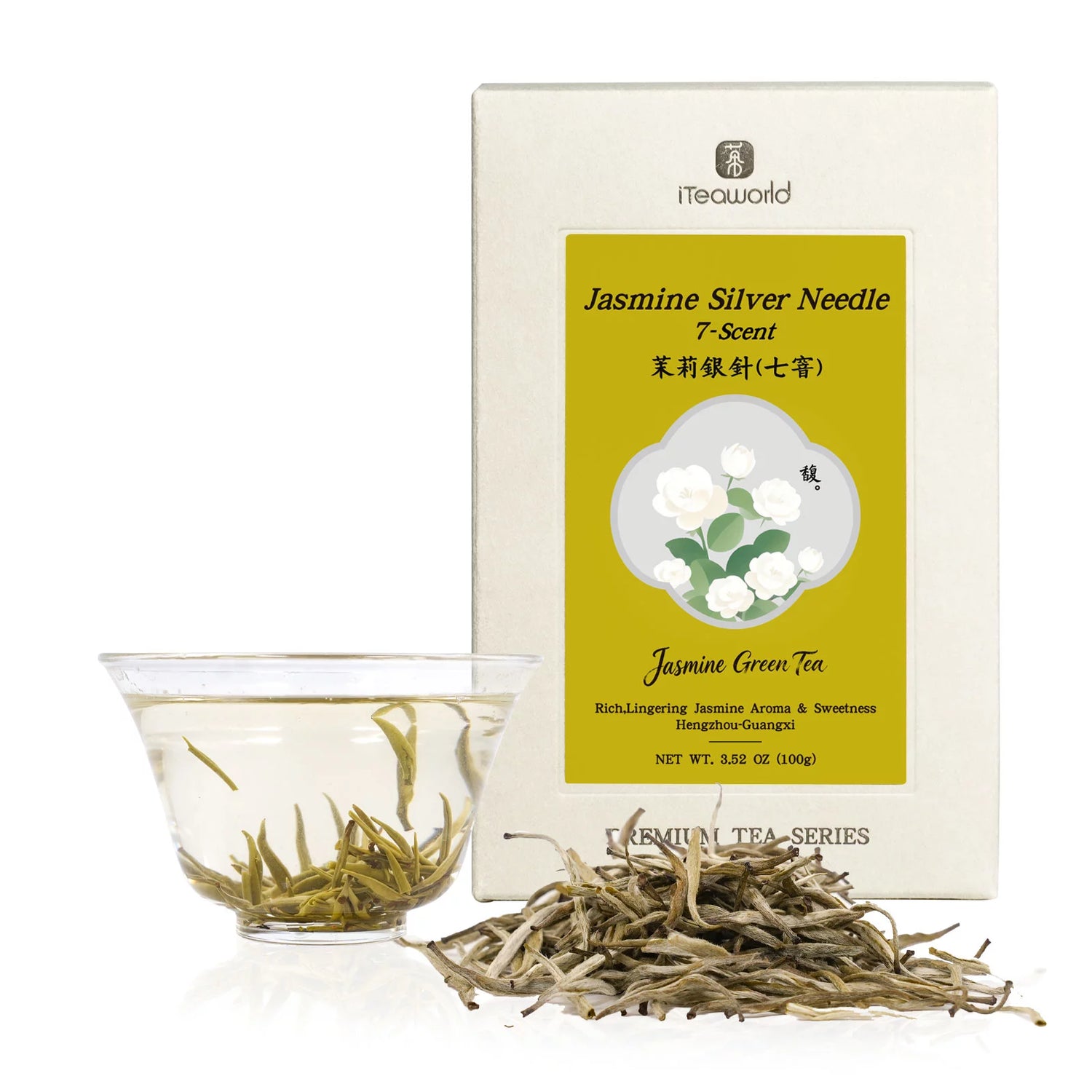 Jasmine Silver Needle Green Tea - Seven-Scented | 100g