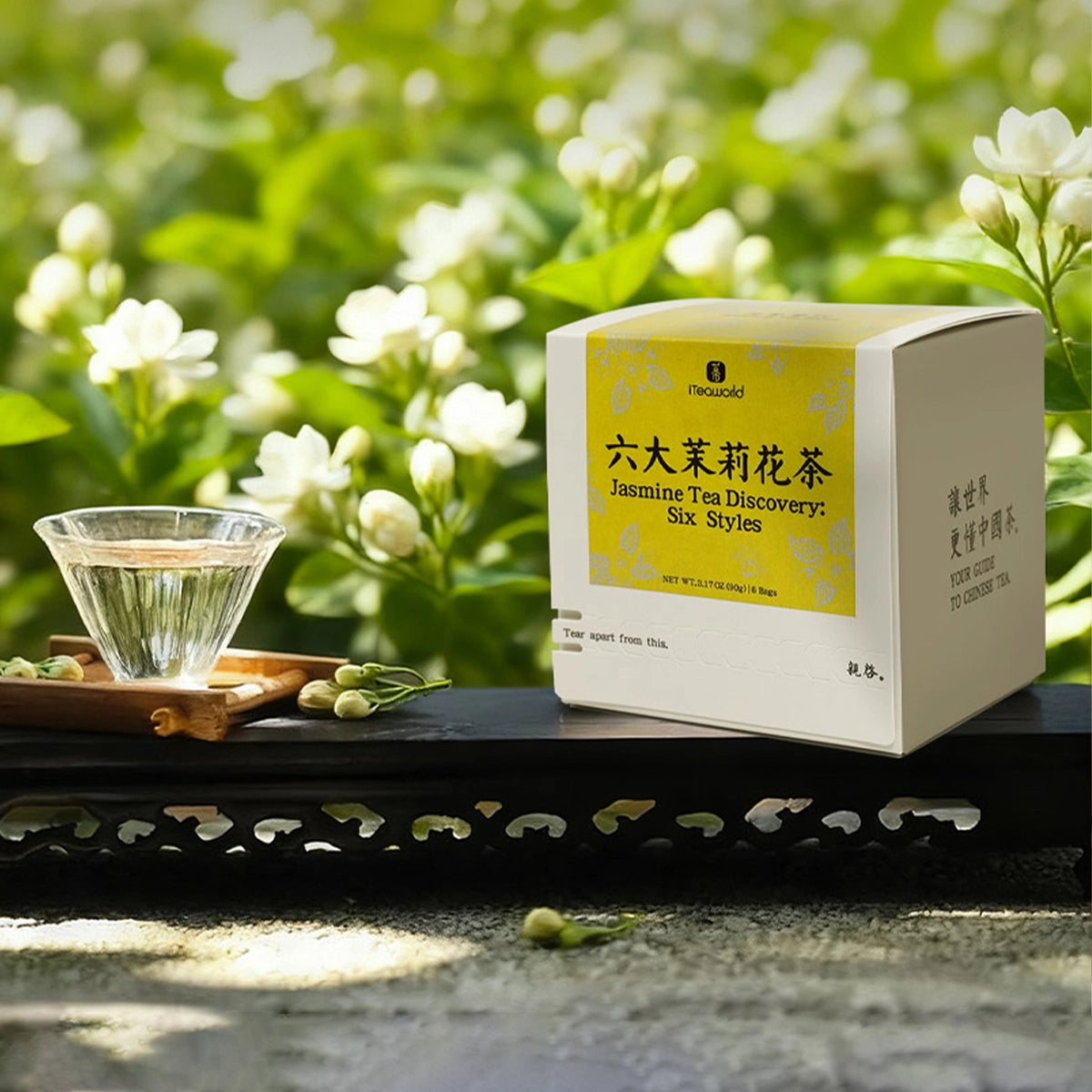 Six Jasmine Tea Sampler – Freshly Scented with Blossoms – iTeaworld