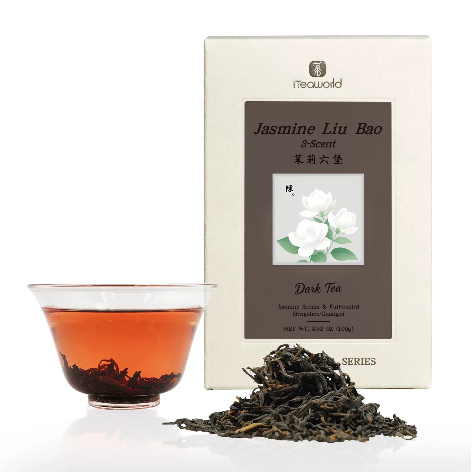 Jasmine Liu Bao Dark Tea – Triple-Scented | 100g