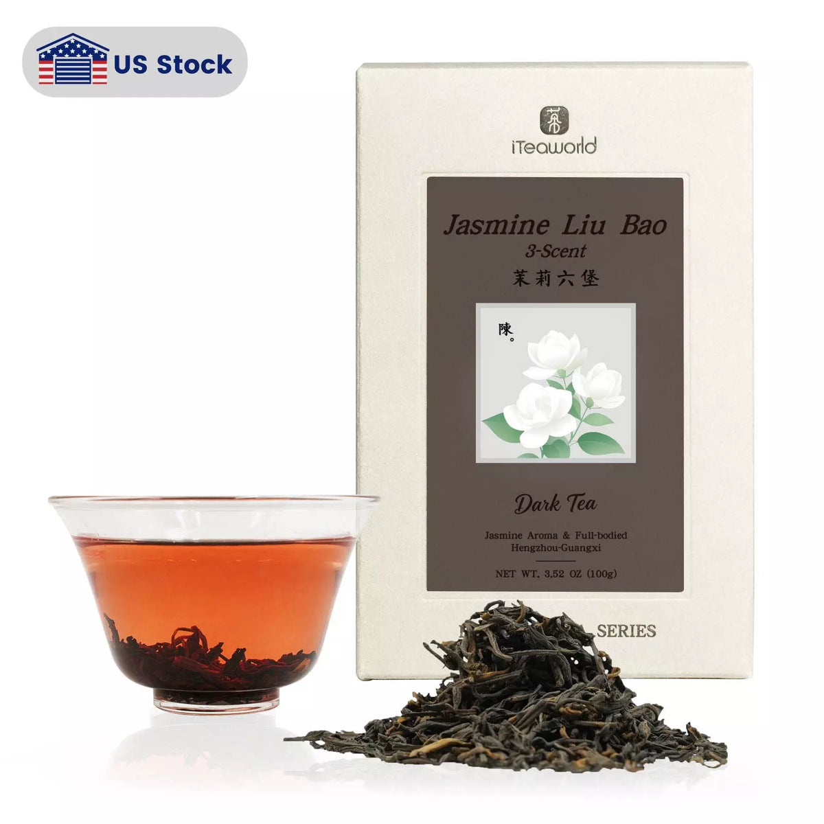 Jasmine Liu Bao Dark Tea – Triple-Scented | 100g