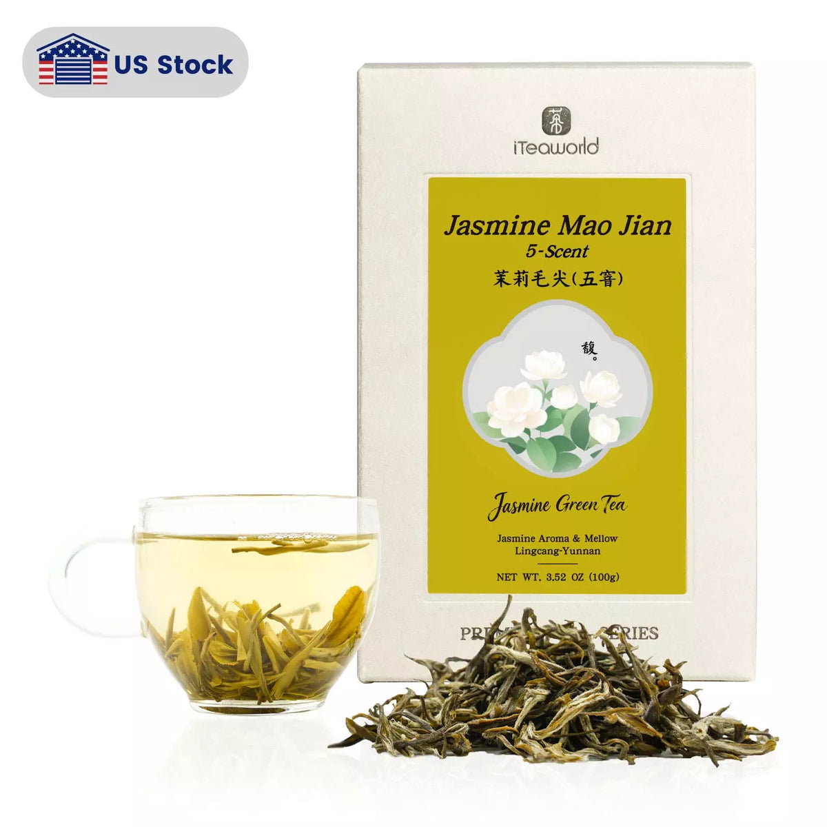 Jasmine Maojian Green Tea – Five-Scented | 100g