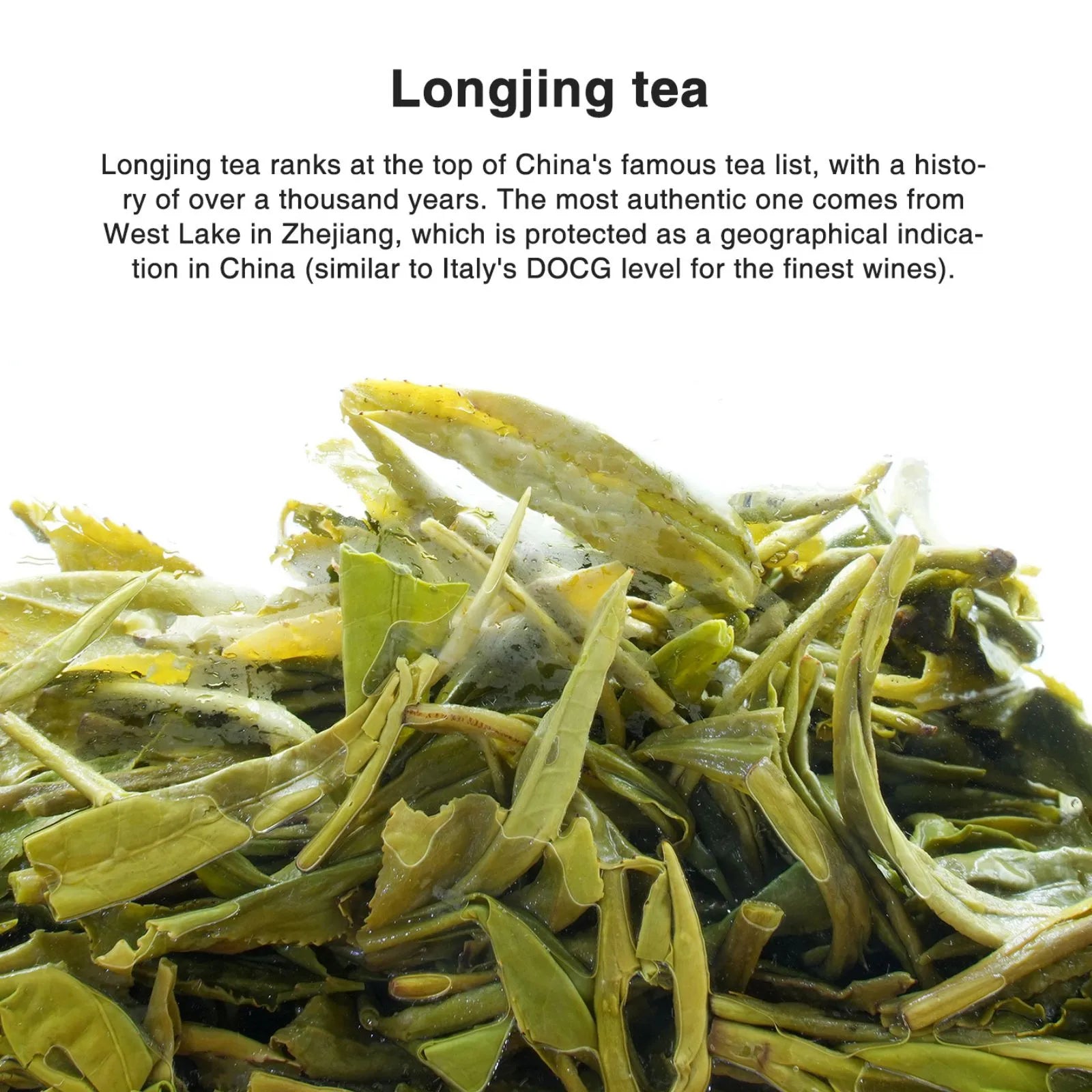 Long Jing (Dragon Well) Chinese Green Tea (One bud with two leaves) - Fresh Spring 2024 Harvest, 1600m High Mountain Tea from Dayang Town, Zhejiang - Fresh, Mellow, and Nutty Aroma Fragrance of Tofu Pudding, Best Value Choice 3.5oz (100g) For Morning