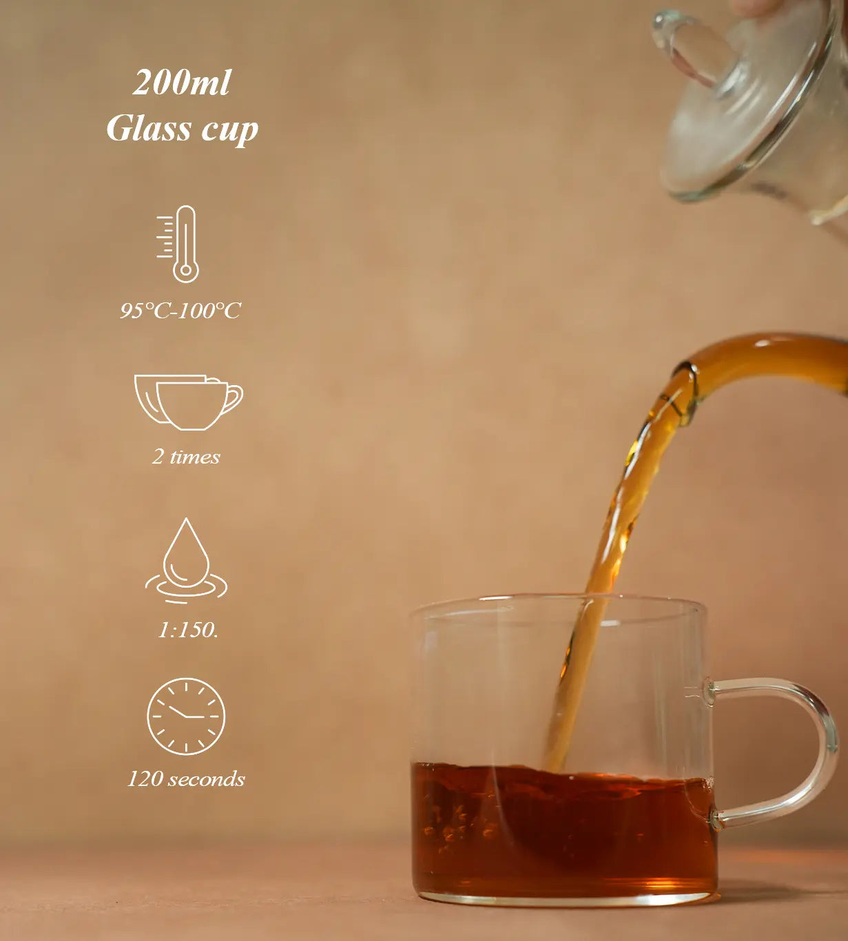 oolong tea sampler glass cup brew method