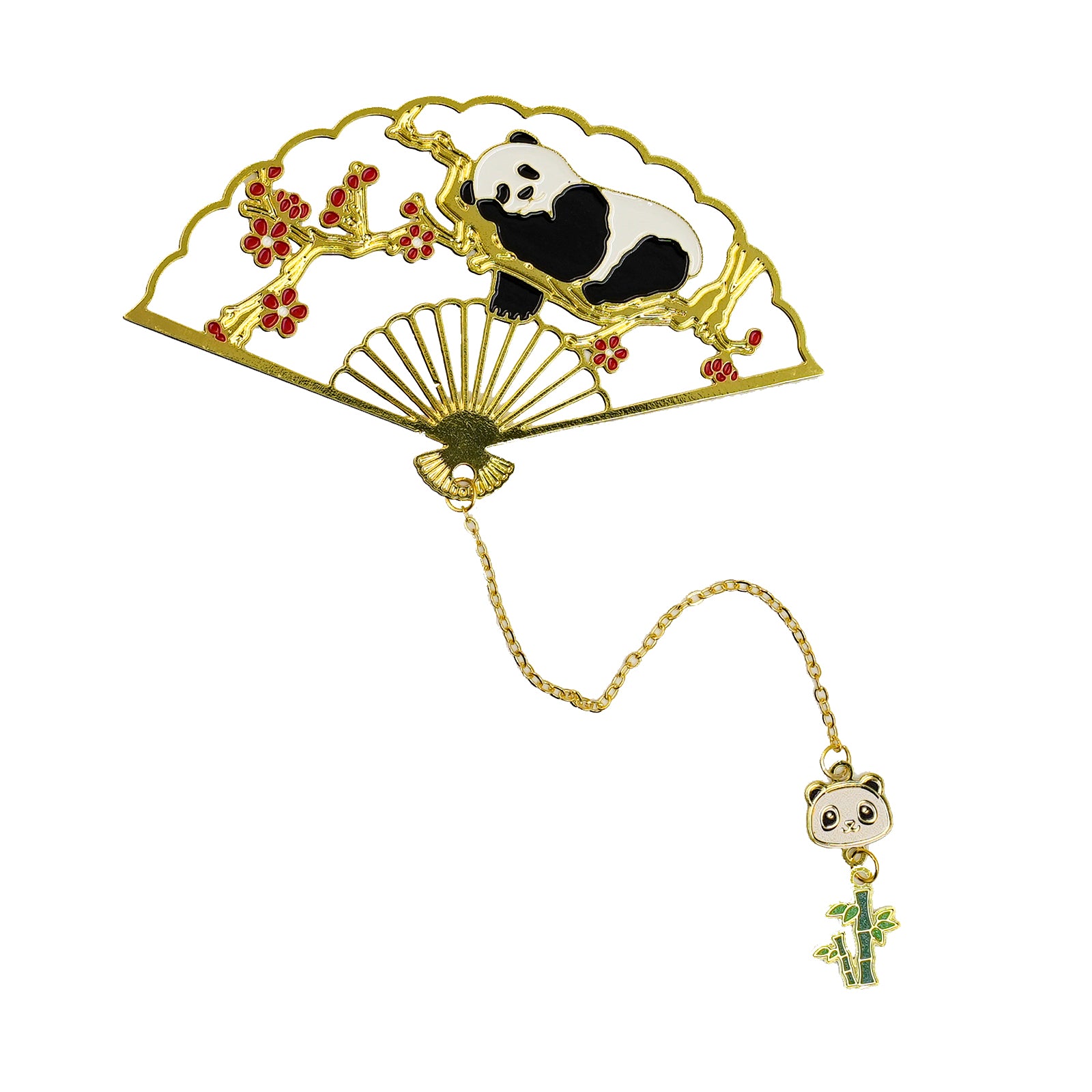 Beautifully Crafted Chinese Panda Pendant Bookmark, Featuring Intricate Color Prints - Add Only $5 to Claim Your Gift