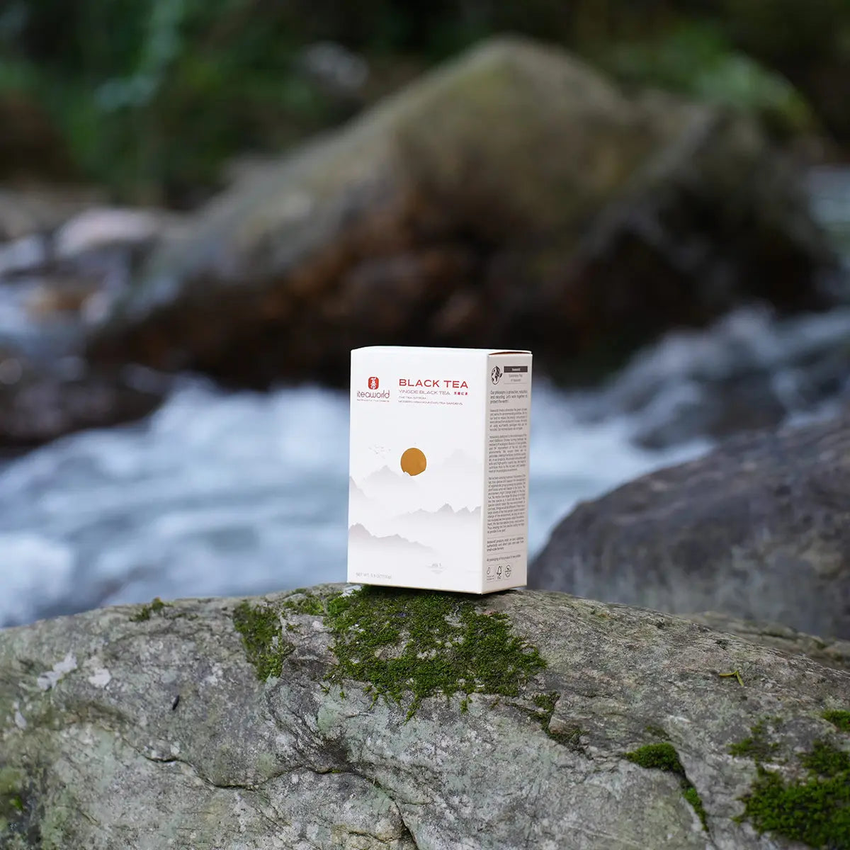 Yingde black tea stands beside the mountains and rivers